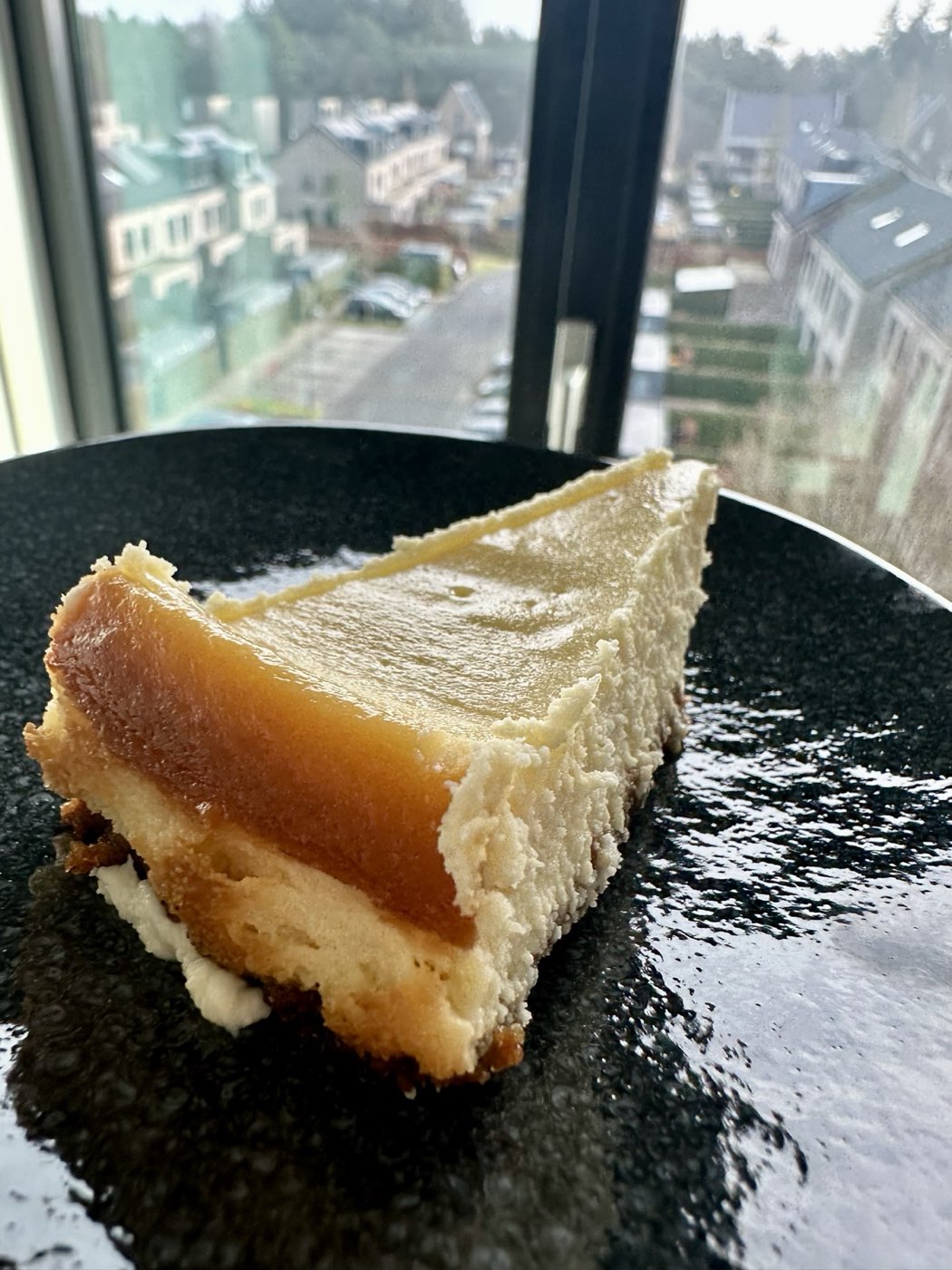 Punt karamel-cheesecake